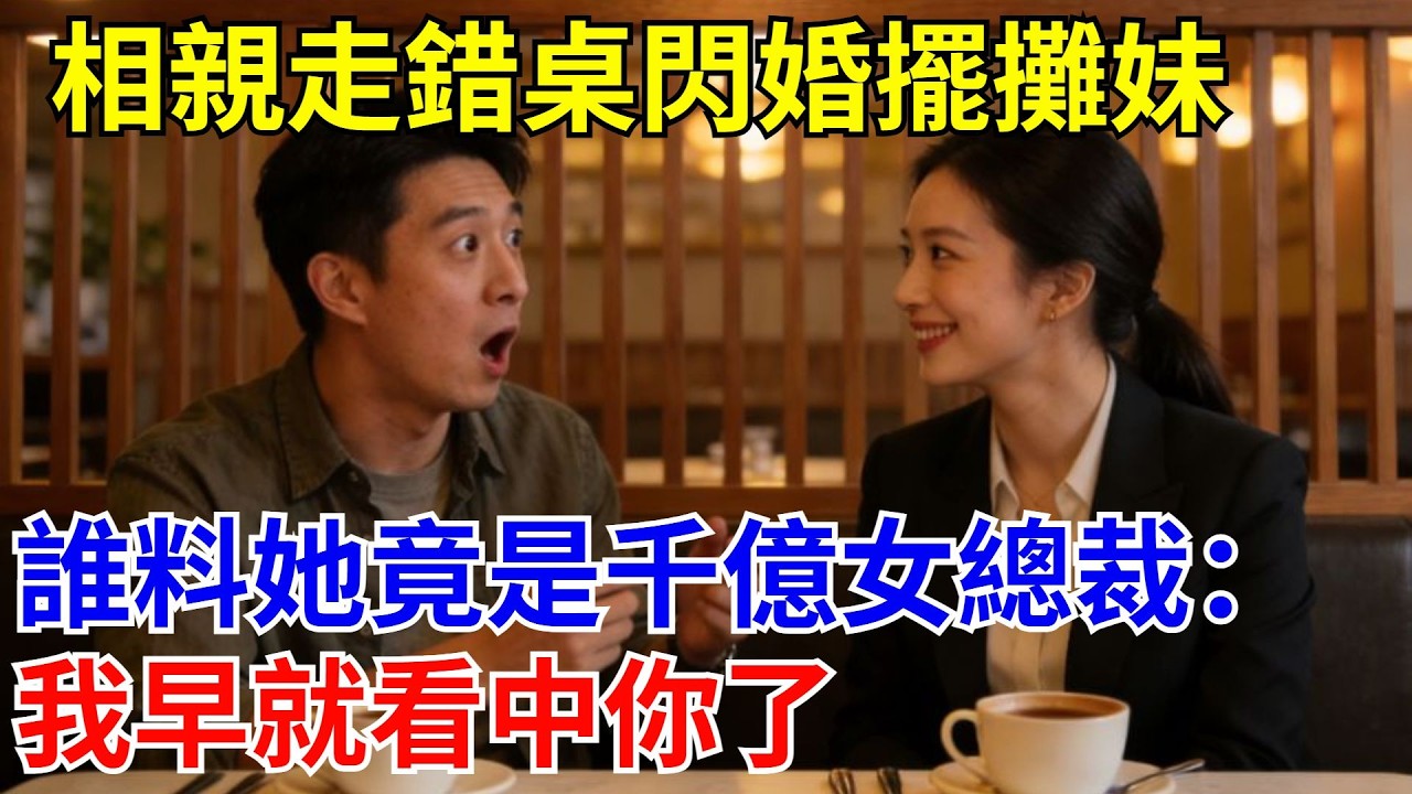 相親走錯桌閃婚擺攤妹，誰料她竟是千億女總裁：我早就看中你了。#原創#情感#情感故事#故事#爽文#奇聞#為人處世#生活經驗