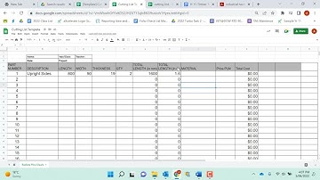 Cutting List - How to create