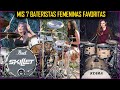 Mis 7 bateristas femeninas favoritas  cuales son tus favoritas