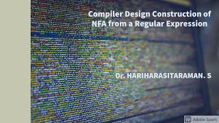 Compiler Design Construction of NFA from a regular Expression