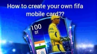 HOW TO CREATE YOUR OWN FIFA MOBILE CARD? screenshot 5