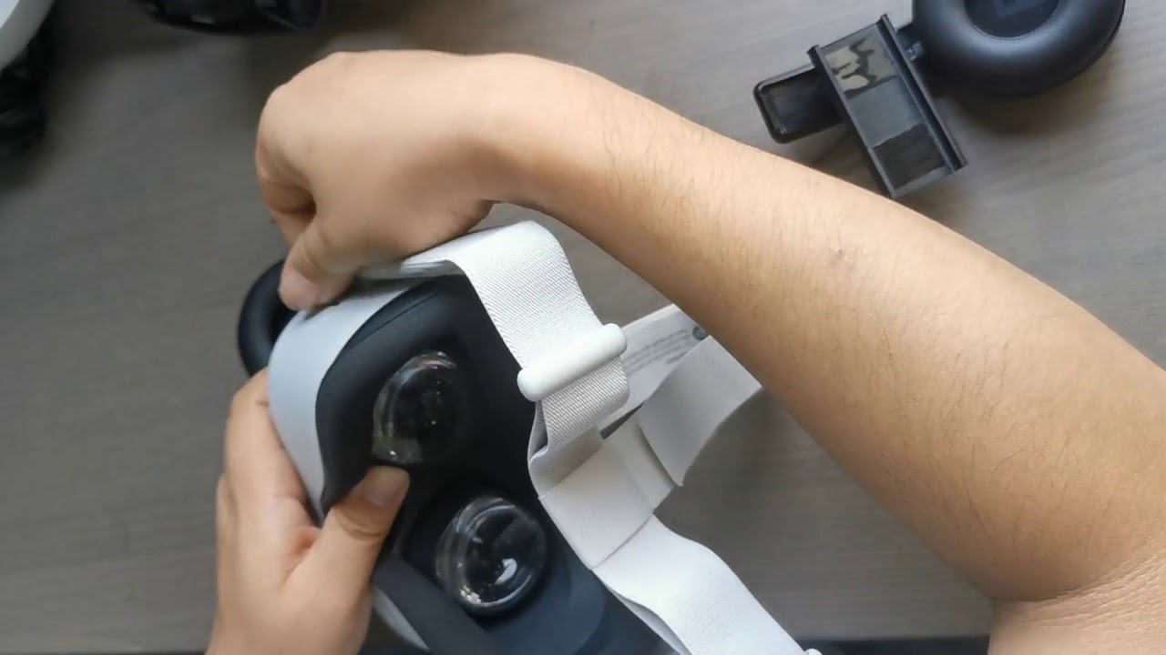 VR stereo Headphones Installing guide on Quest 2 Original head strap