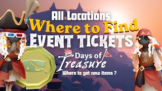 Today’s Days of Treasure Event Tickets Guide | All Ticket Locations + Hidden Bonus Tickets! screenshot 2