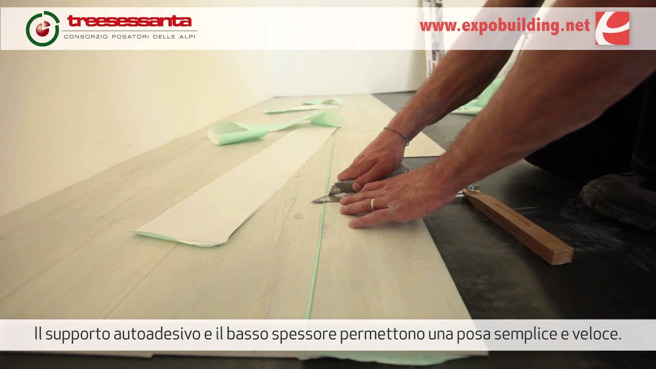 Come si posa un pavimento in pvc a doghe autoposante e autoadesivo ... Posa pavimento pvc su piastrelle