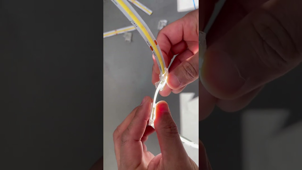 Snap-on COB Connector – Quick & Clean LED Strip Connection | superlightingled