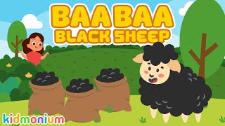 Baa Baa Black Sheep | Colors Song For Kids | Nursery Rhymes and Kids Song @Kidmonium24
