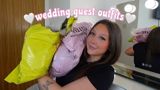 wedding guest dress haul💒💍🤍 | plt + boohoo