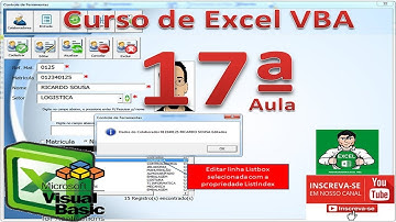 Curso de Excel VBA | Como Editar os dados do Listbox para Objetos do Form de Forma profissional