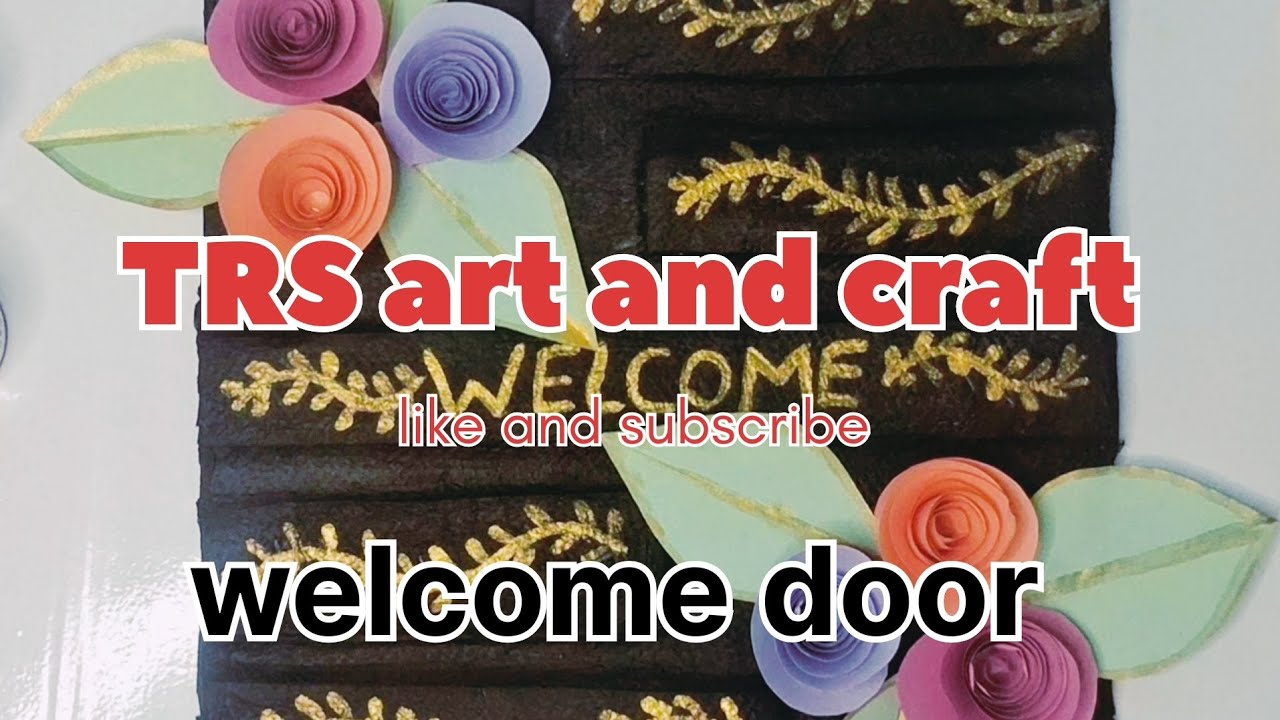 Welcome door  Hanging Craft ideas  💡 #craft #art #shorts #shortvideo #viral 