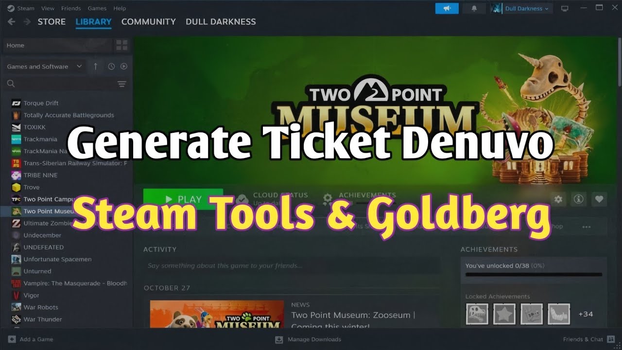 How to Generate Ticket Denuvo - Steam Game