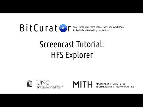 BitCurator: View and export information from HFS-formatted disk images