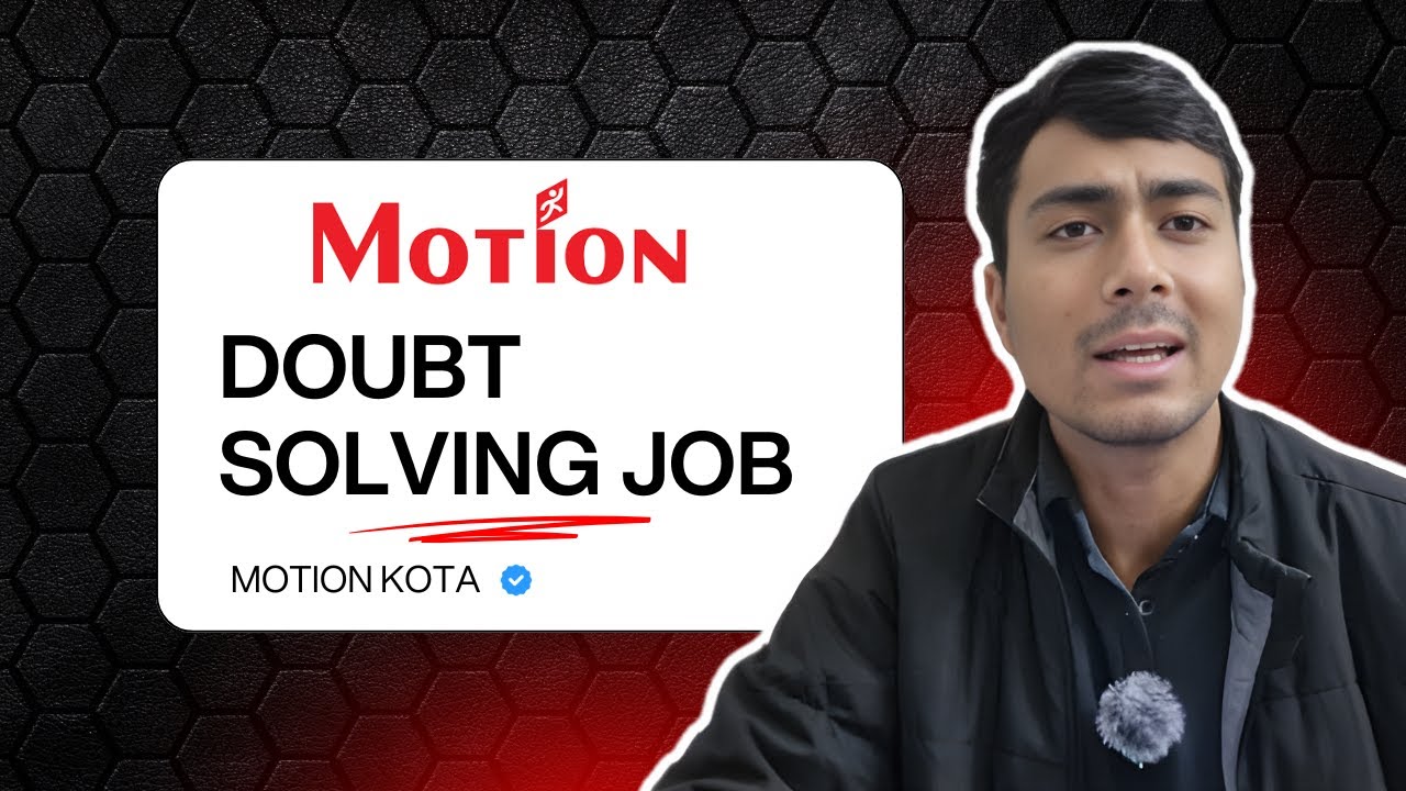 Motion Education Kota Hiring Freelance Doubt Solvers | Work from Home