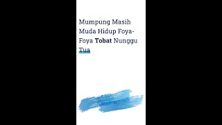Mumpung Masih Muda Hidup Foyafoya Tobat Nunggu Tua  Ust Abdul Hakim Amir Abdat shorts