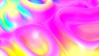 🎬 4K Screensaver – Liquid Neon Waves in Pink and Gold | (No Audio)