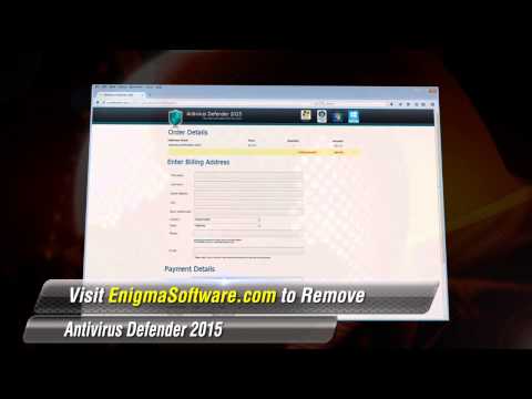 How To Remove Antivirus Defender 2015