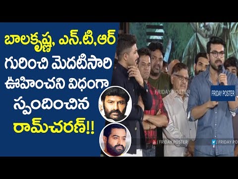 Ram Charan Speech About Balakrishna And Jr Ntr | Naa Peru Surya Naa Illu India Pre-Release Event