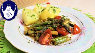 Schnelles und einfaches Rezept für den grünen Spargel / Mittagsessen unter 30 Minuten / Vegan #146