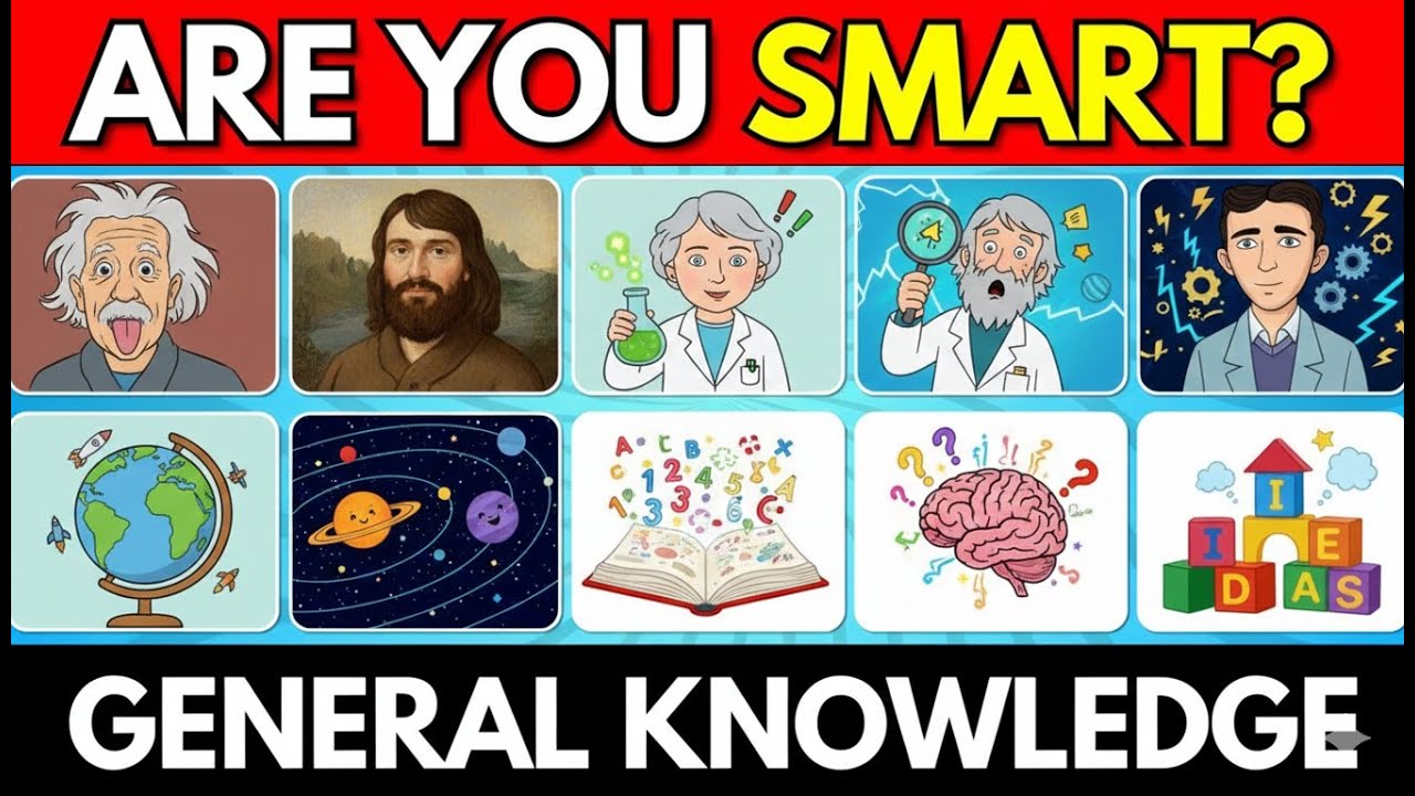 How Smart Are You? 😏 | General Knowledge Quiz 🤓 50 Questions 