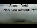 Irish Sea ferry in a hurricane