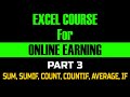 EXCEL | SUM, SUMIF, COUNT, COUNTIF, AVERAGE, IF | Free Training | Part 2 | @Khaliq Mirza Official
