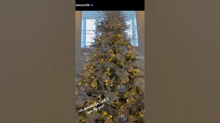We decorated trees and garland for Cardi B this ye...
