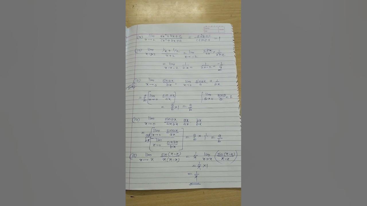Class 11 exercise 12 1 q11 to q15 limit youtube
