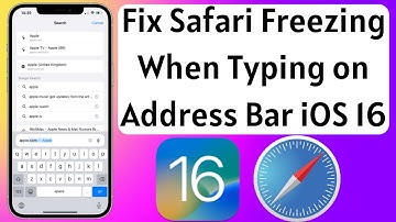 Fix" Safari Freezing When Typing in Address Bar On iPhone iOS 16
