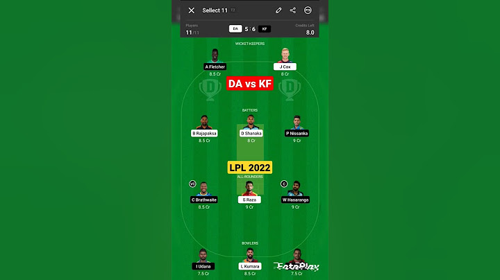 DA vs KF dream11 prediction ll da vs kf dream11 team ll LPL2022