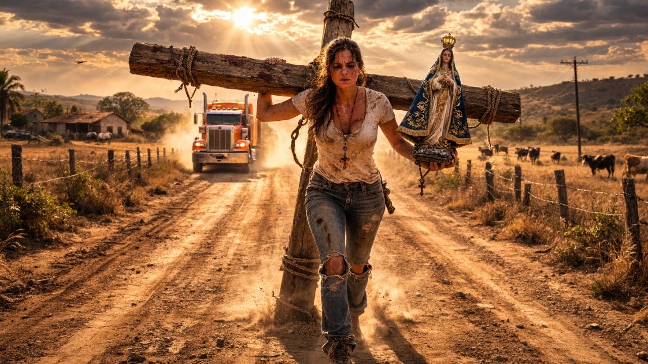 CAMIONERO SOLITARIO ENCUENTRA JOVEN CUMPLIENDO PROMESA DE CUARESMA… ENTONCES ÉL DESCUBRE ESTO…
