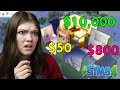 The Sims 4 But Every Room Is A Different Budget!
