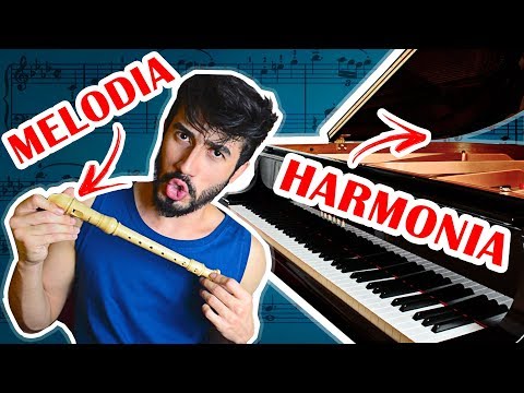 Vídeo: Diferença Entre Melodia E Harmonia