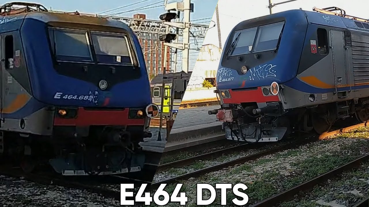 Treno Regionale 4043 (Poi 4052) con E464 DTS! E464.682 + E464.677 arrivo e partenza Livorno Centrale