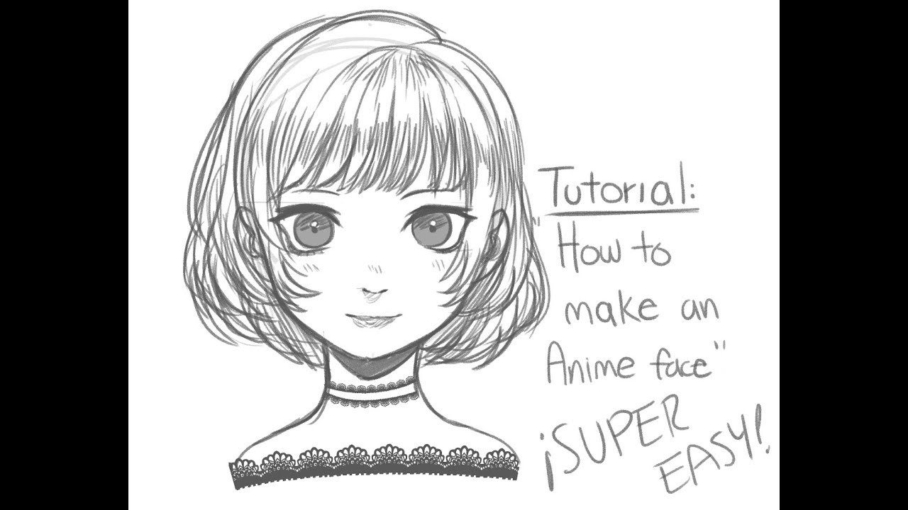 How to draw anime  faces  easy YouTube