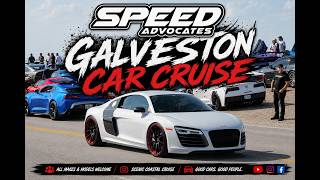 Galveston Car Cruise, Hundreds of Cars & Speed Advocates Roar To the Island!