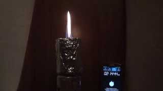 Безфитильная свеча 2.0 горение 3 часа (испытание)