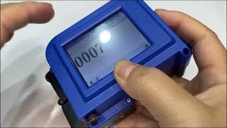 How to use the Counter Feature of Mini Inkjet Printer PC11