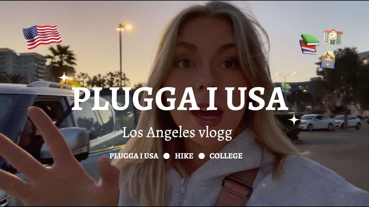 Plugga på College i USA • första skoldagarna, hike & middag 📚👩‍🎓🇺🇸