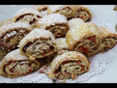 Rugelach with Walnuts, Papaya and Pineapple!