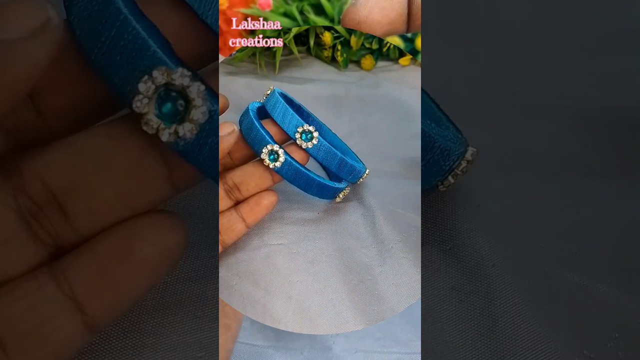 Diy silk thread bangles making 