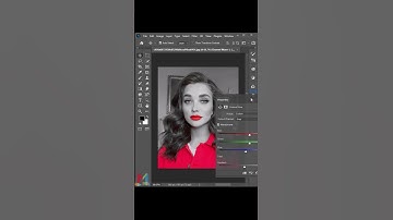 How to easily Color Isolate Red in a Photo #photoshop #shorts