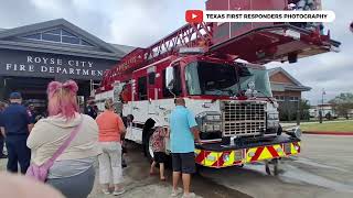 Royse City Fire Dept Truck 81 Push in Ceremony 