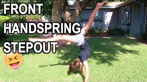 How to do a Front Handspring Stepout