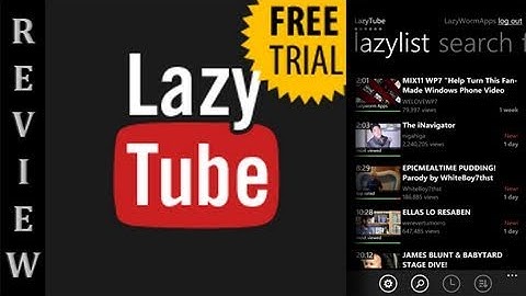 WP7 App Review: LazyTube (WMPowerUser.com)