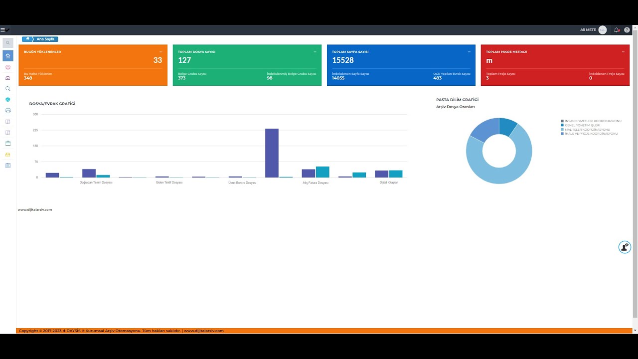 Tıbbi Arşiv | Hasta Dosyaları Arşivi [ d-DAYSİS Dijital ve Kurumsal Arşiv Sistemi]