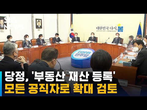 당정, '부동산 재산 등록' 모든 공직자로 확대 검토 / SBS