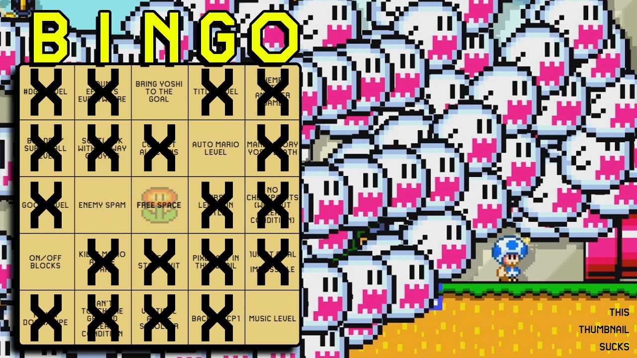 Can I Get BINGO in Endless Expert? (Mario Maker 2 Challenge)