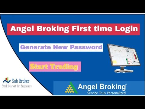 First time login in Angel broking account and create new password to start trading buy and sell.