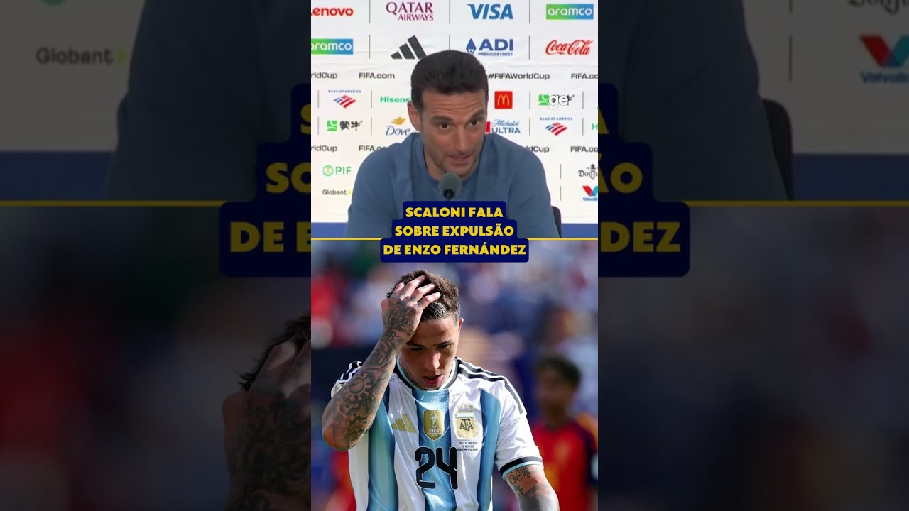 SCALONI FALA SOBRE EXPULSÃO DE ENZO FERNÁNDEZ | #shorts | Copa do Mundo 2026 | ge.globo