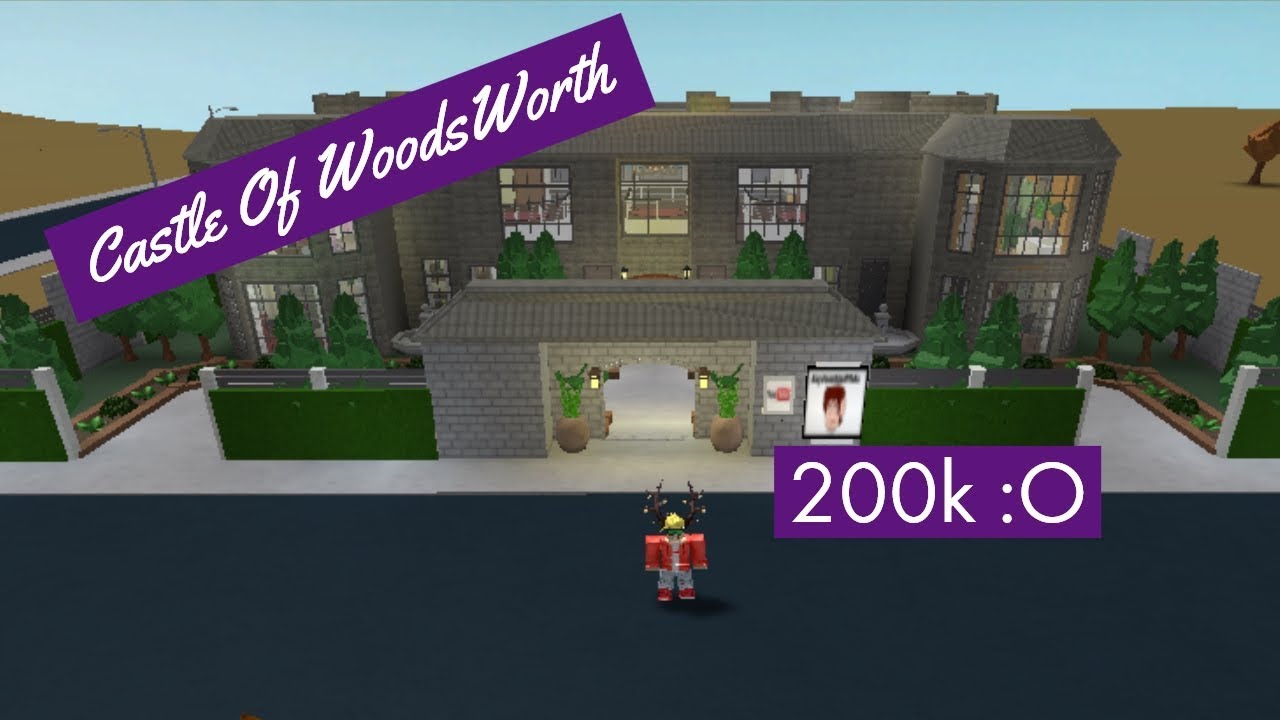 Castle Of Woodsworth Bloxburg Roblox 200k O Youtube - roblox castle youtube