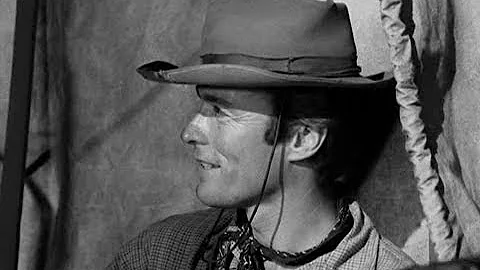 Rawhide - Incident of the Hostages - Clint Eastwood singing 'Rowdy'